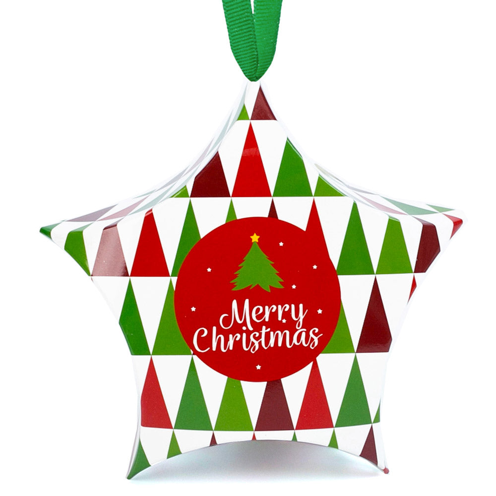 Ornament de brad din carton CRĂCIUN8 - set 10 buc