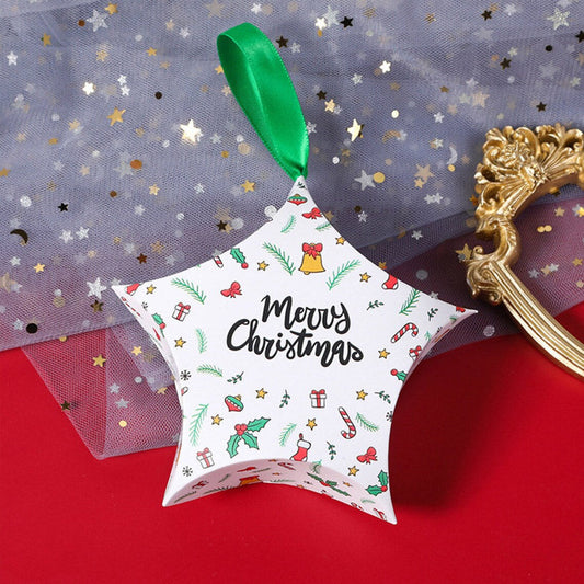 Ornament de brad din carton CRĂCIUN9 - set 10 buc