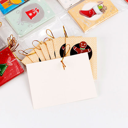 Mini felicitări 9x6 modele CRĂCIUN1 - set 128 buc