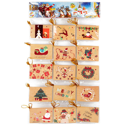 Mini felicitări 6x9 modele CRĂCIUN2 - set 120 buc