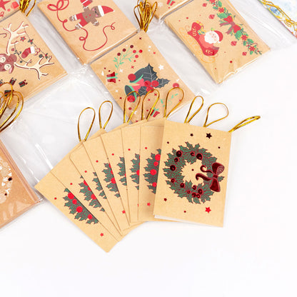 Mini felicitări 6x9 modele CRĂCIUN2 - set 120 buc