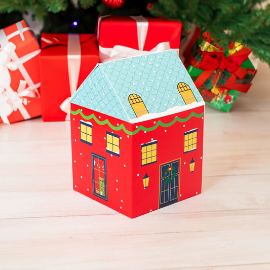 Cutie căni 3D Casa Moșului