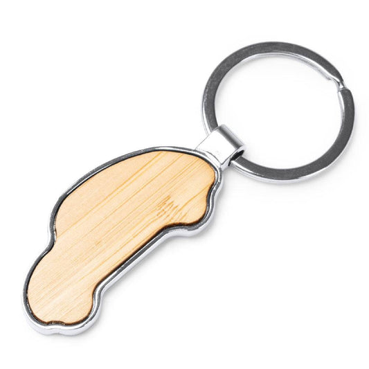 Breloc gravabil mașinuță lemn+metal