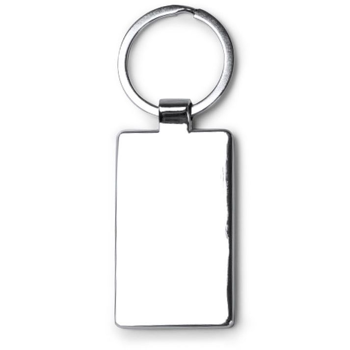 Breloc gravabil dreptunghi 5x3 lemn+metal