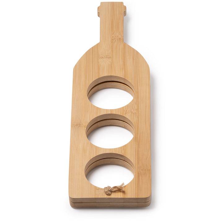 Suport sticle de vin din bambus