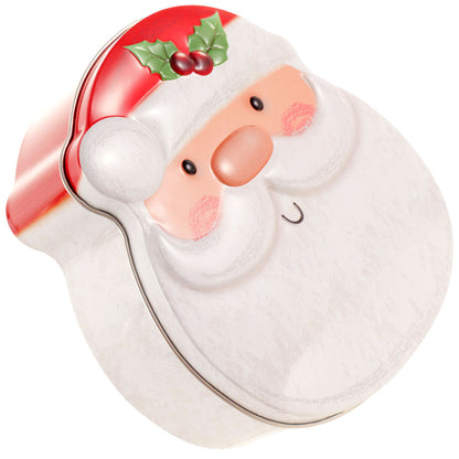 Cutie metalică cu formă de Moș Crăciun