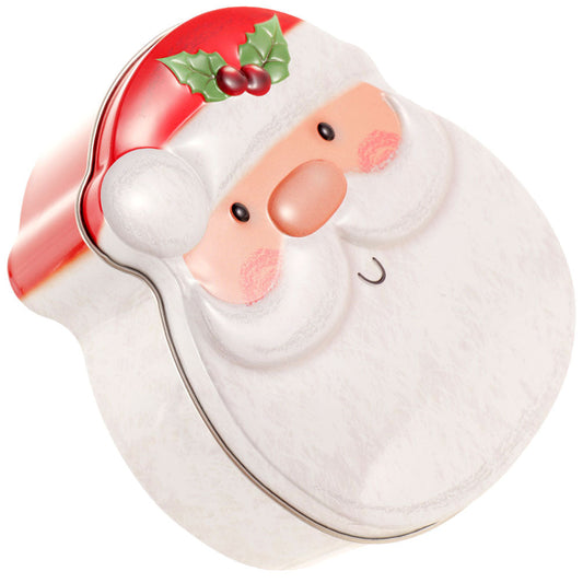 Cutie metalică cu formă de Moș Crăciun