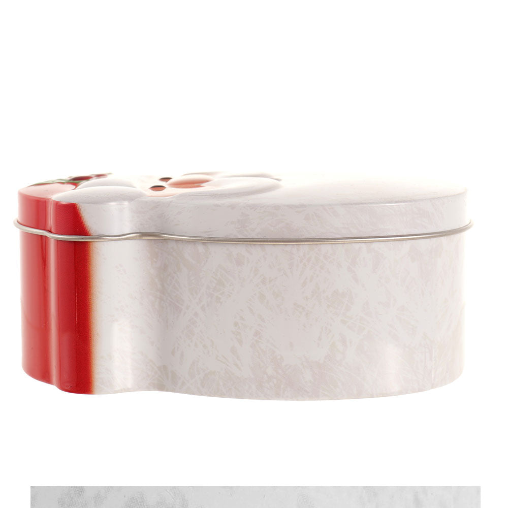 Cutie metalică cu formă de Moș Crăciun