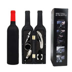 Set 5 accesorii vin în cutie în formă de sticlă
