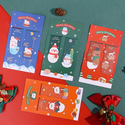 Semn de carte magnetic CRĂCIUN - set 2 buc