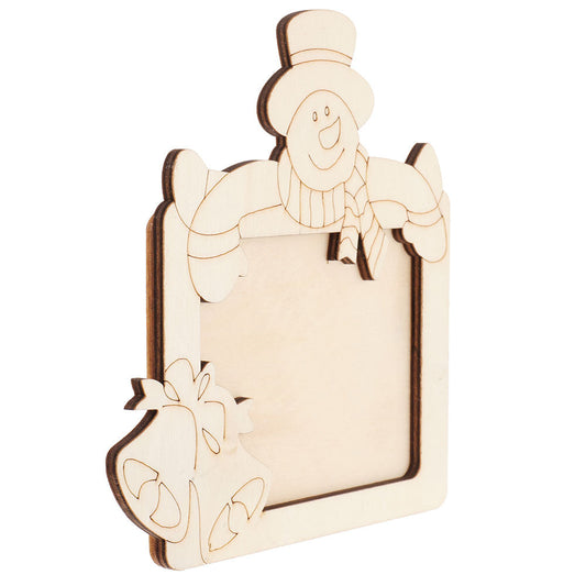 Ramă foto lemn Om De Zăpadă