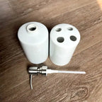 Set de baie personalizat dozator sÄƒpun + suport periuÈ›e