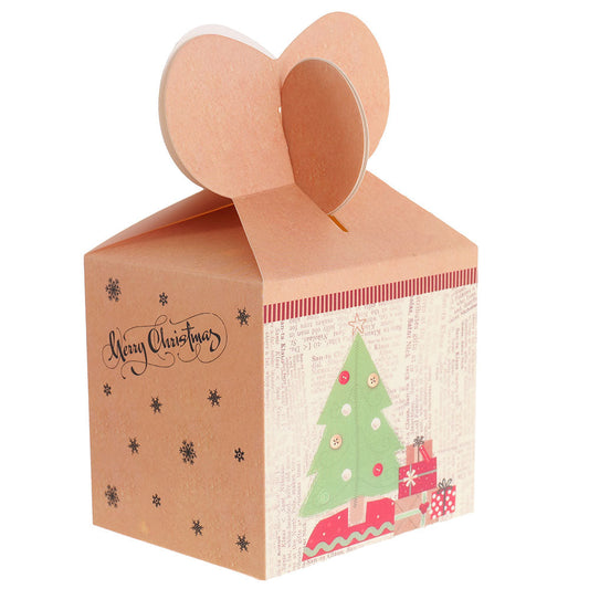 Cutie căni 3D Crăciun galbenă