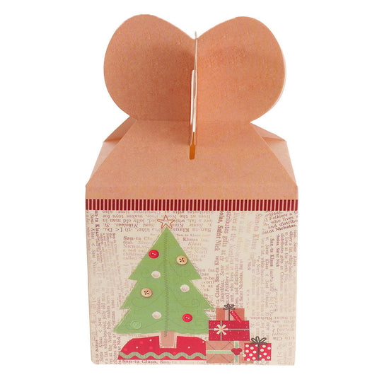 Cutie căni 3D Crăciun galbenă