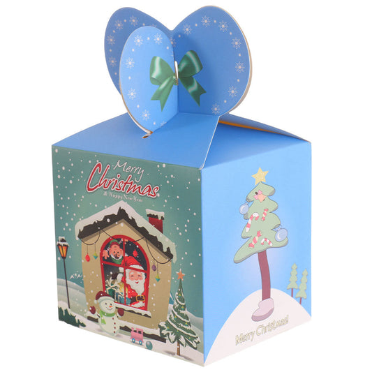 Cutie căni 3D Crăciun albastră