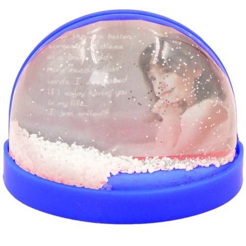 Glob foto magnetic albastru