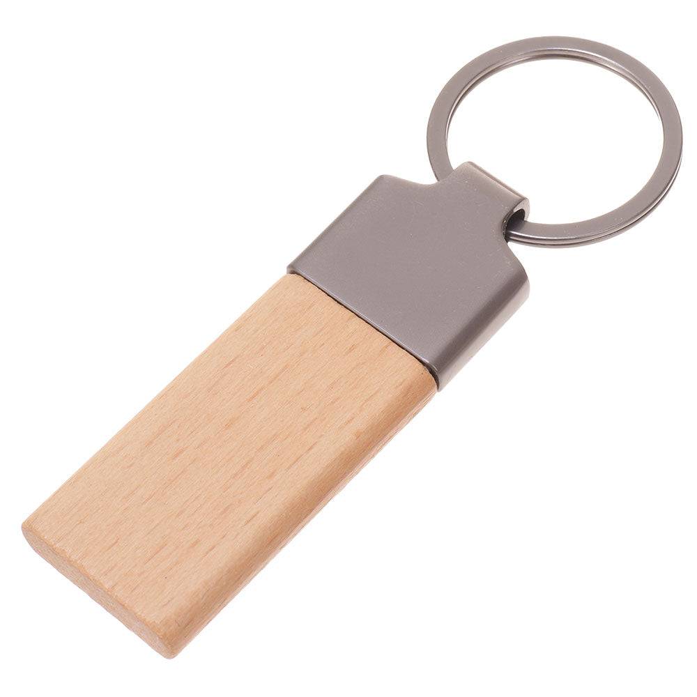 Breloc gravabil RUFUS lemn+metal