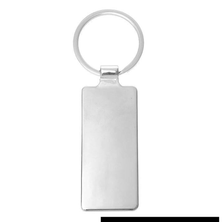 Breloc gravabil dreptunghi lemn+metal