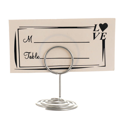 Suport metalic numere de masă și place card - ROTUND