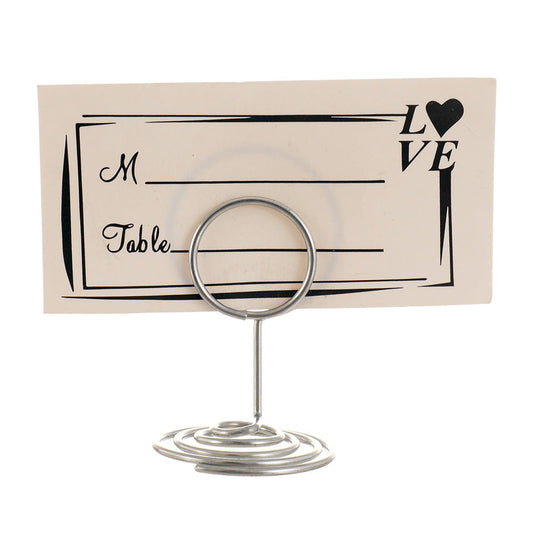 Suport metalic numere de masă și place card - ROTUND