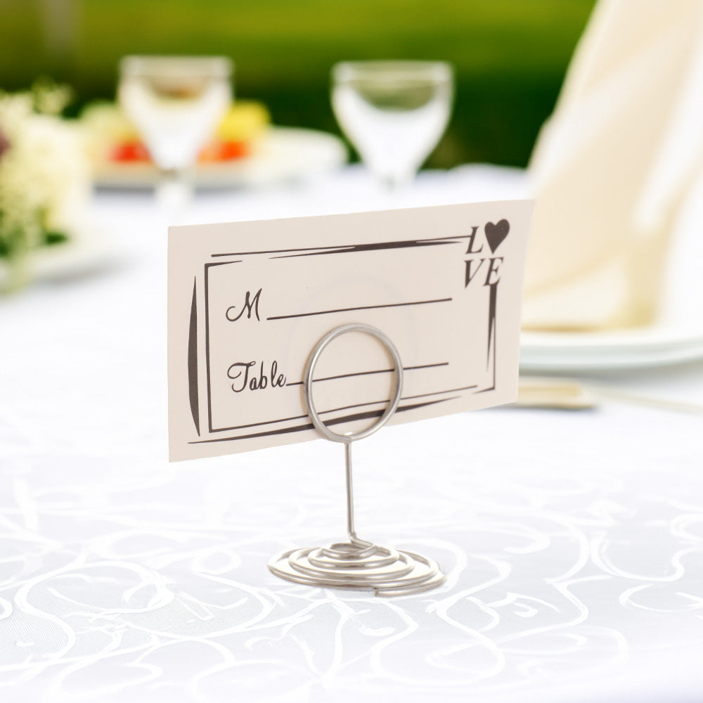 Suport metalic numere de masă și place card - ROTUND