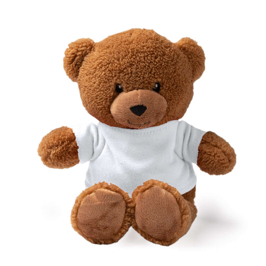 Ursuleț de pluș maro cu tricou personalizat