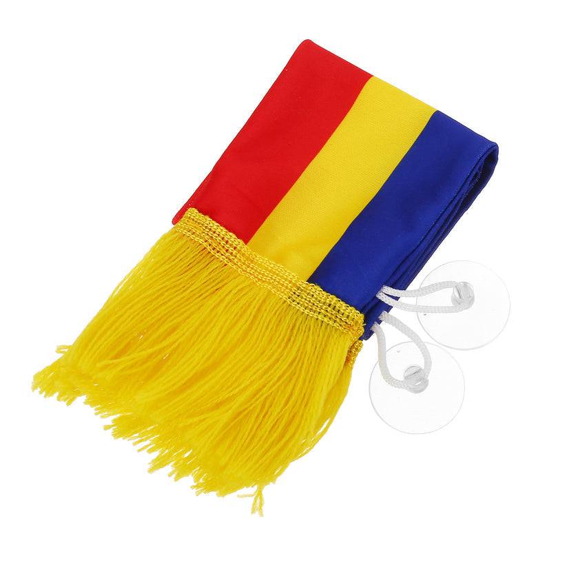 Mini eșarfă tricolor pentru interior AUTO cu ventuze