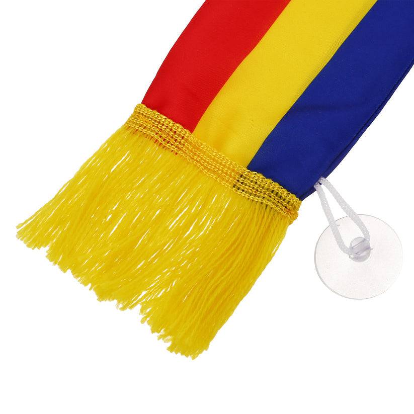 Mini eșarfă tricolor pentru interior AUTO cu ventuze