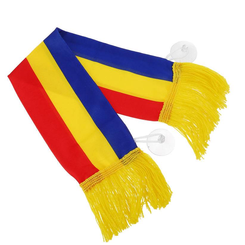 Mini eșarfă tricolor pentru interior AUTO cu ventuze