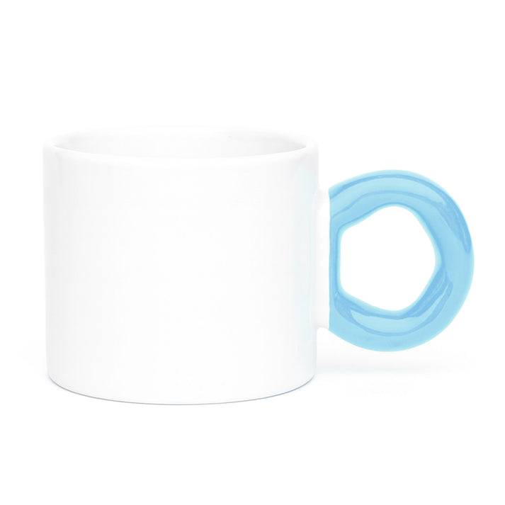 Cană cu mâner colorat GRAB + cutie individuală