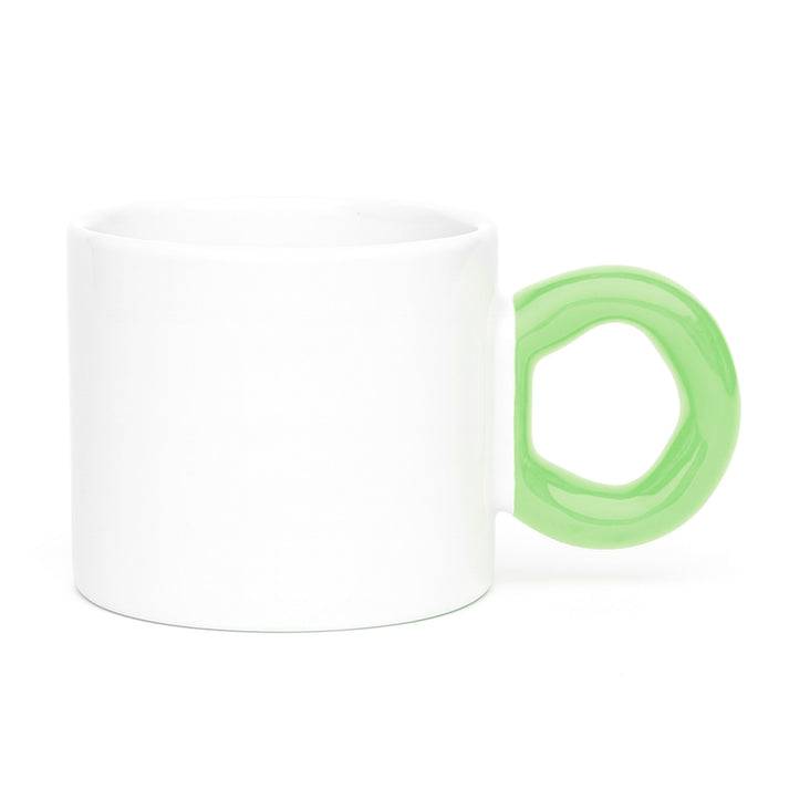 Cană cu mâner colorat GRAB + cutie individuală