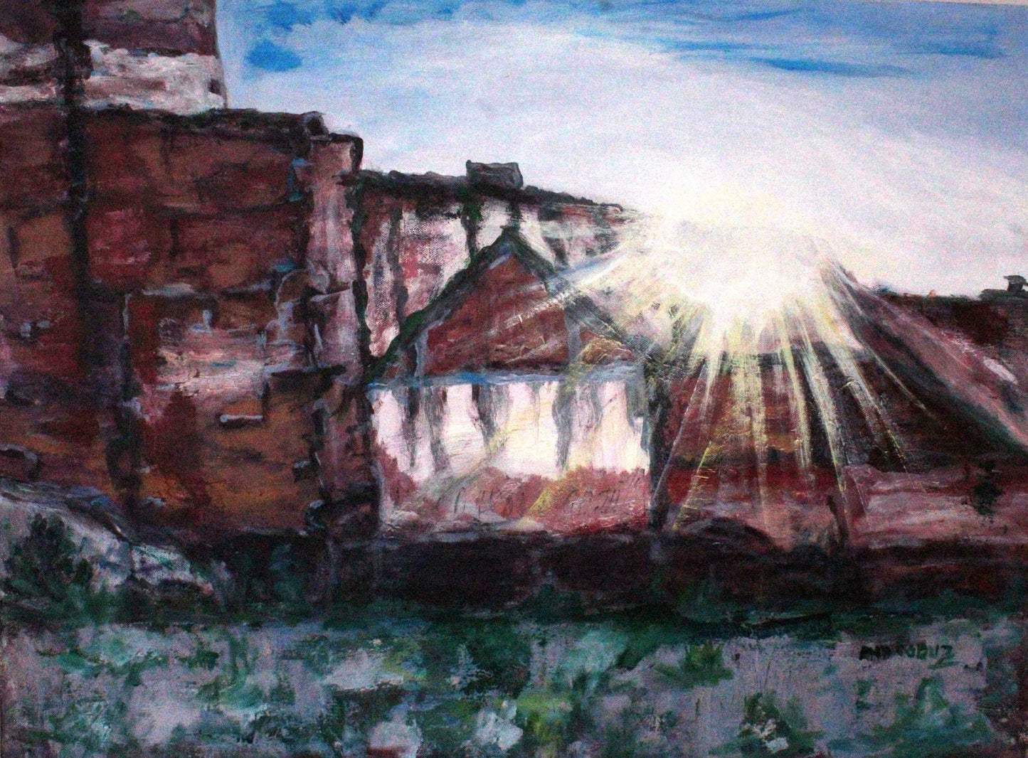 Tablou "Aici a fost o casa"