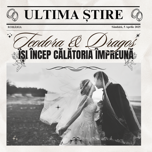 Tablou Nuntă - Anunț de Ziar