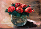 Tablou canvas pictură "Bujori"