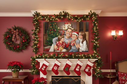 Caricaturi de familie Craciun