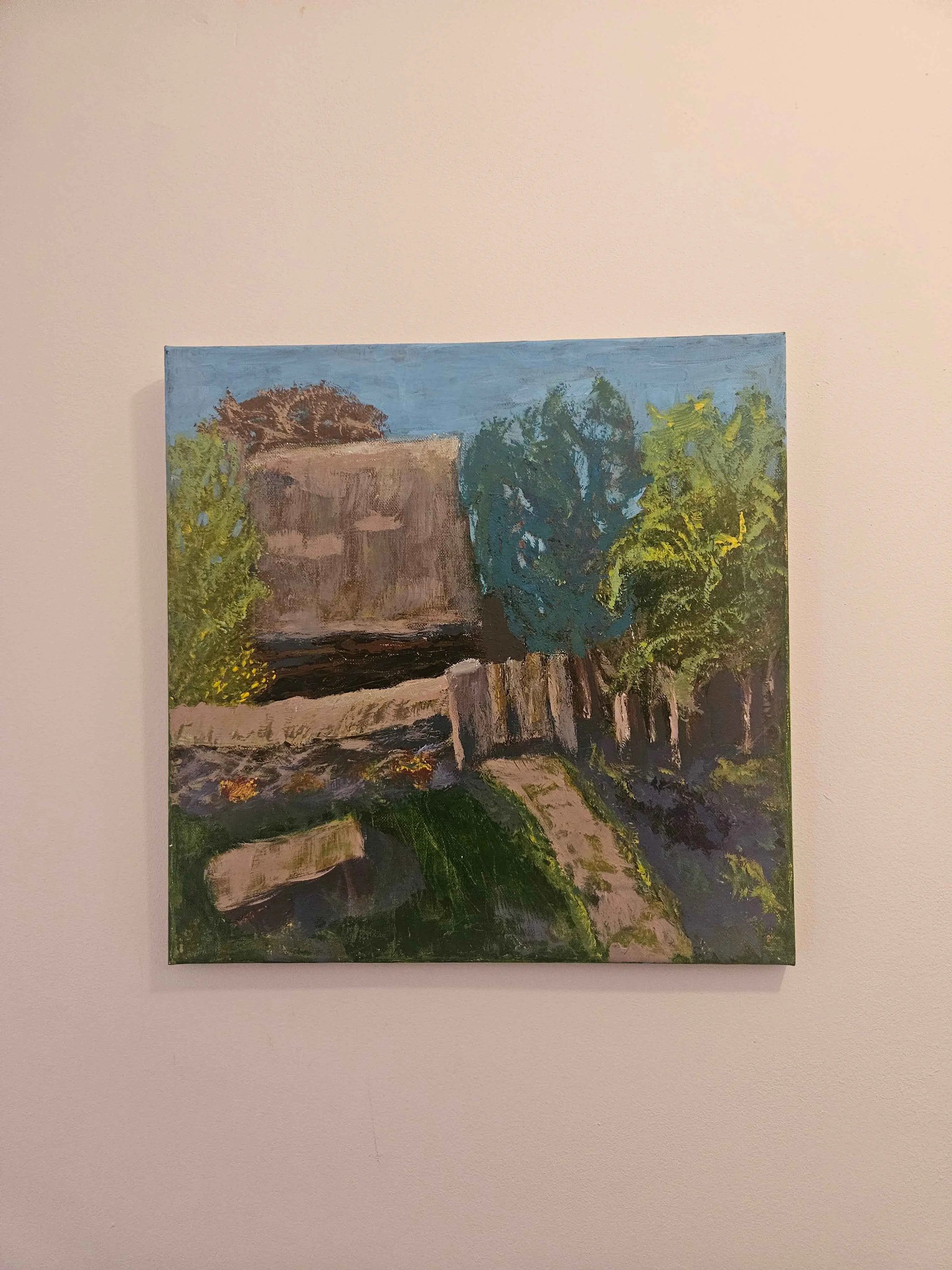 Tablou canvas pictat „Casa din Muzeul Astra”