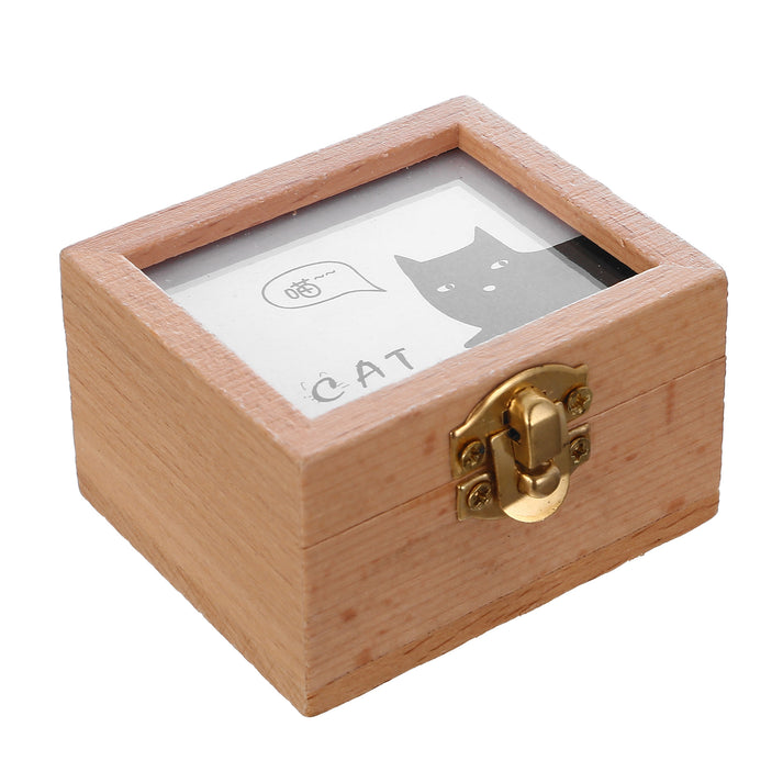 Cutiuță muzicală din lemn cu inserție foto