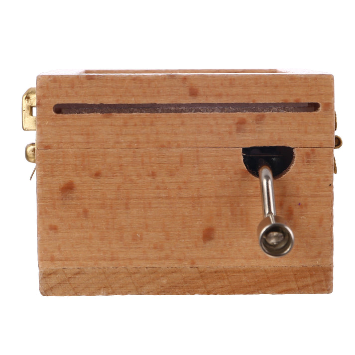 Cutiuță muzicală din lemn cu inserție foto