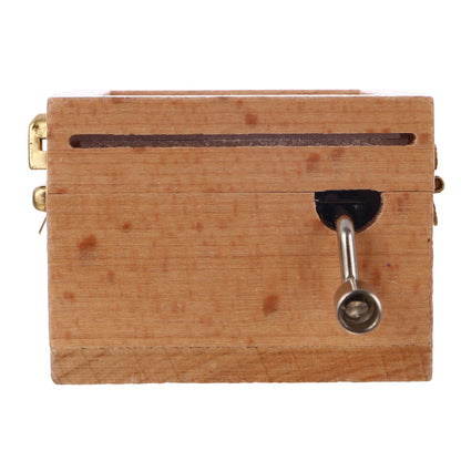 Cutiuță muzicală din lemn cu inserție foto