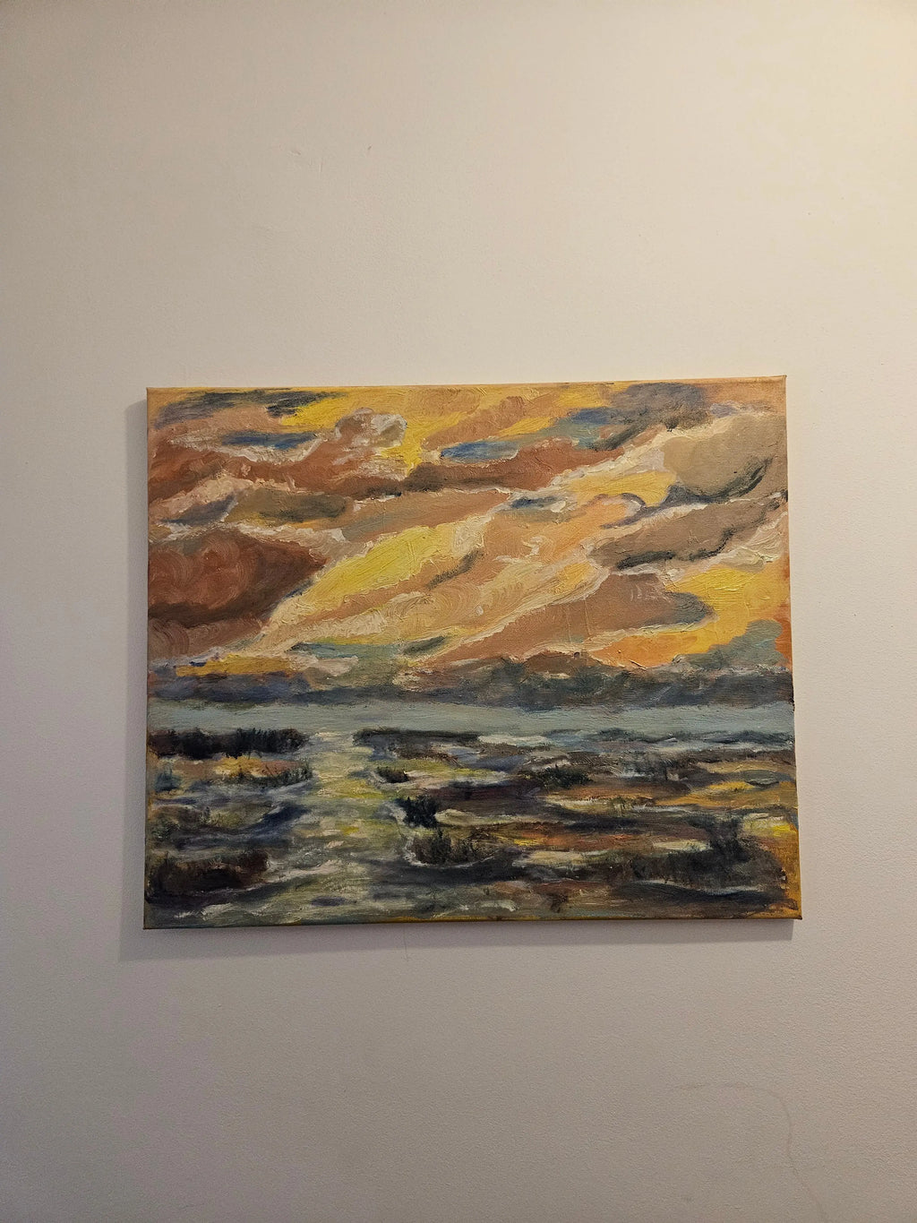 Tablou canvas pictat „Emoții”
