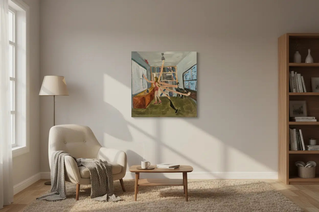 Tablou canvas pictat „Femeia ideală”