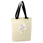 GeantÄƒ Tote Floral Delicate maner negru