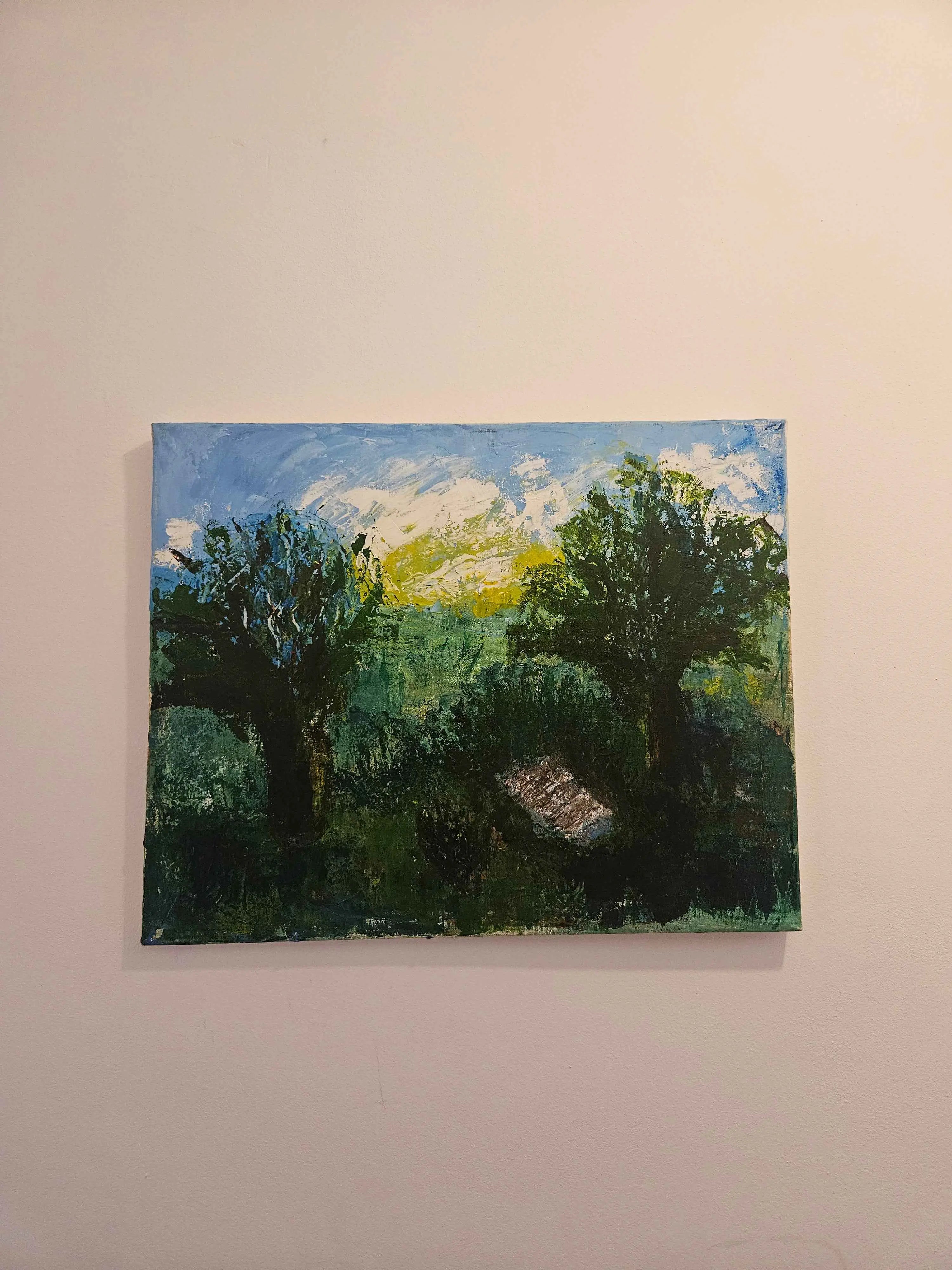 Tablou canvas pictat „Fuga la răcoare”