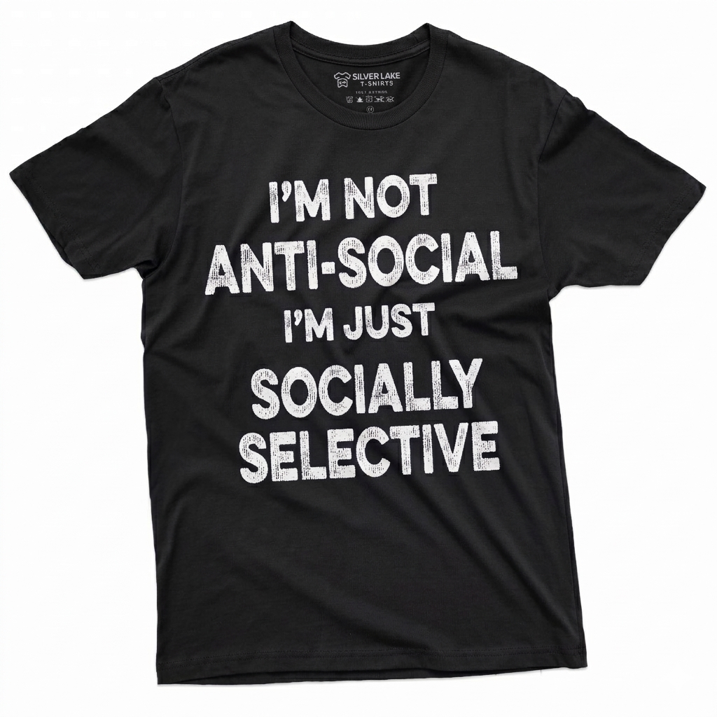 Tricou amuzant Socially Selective