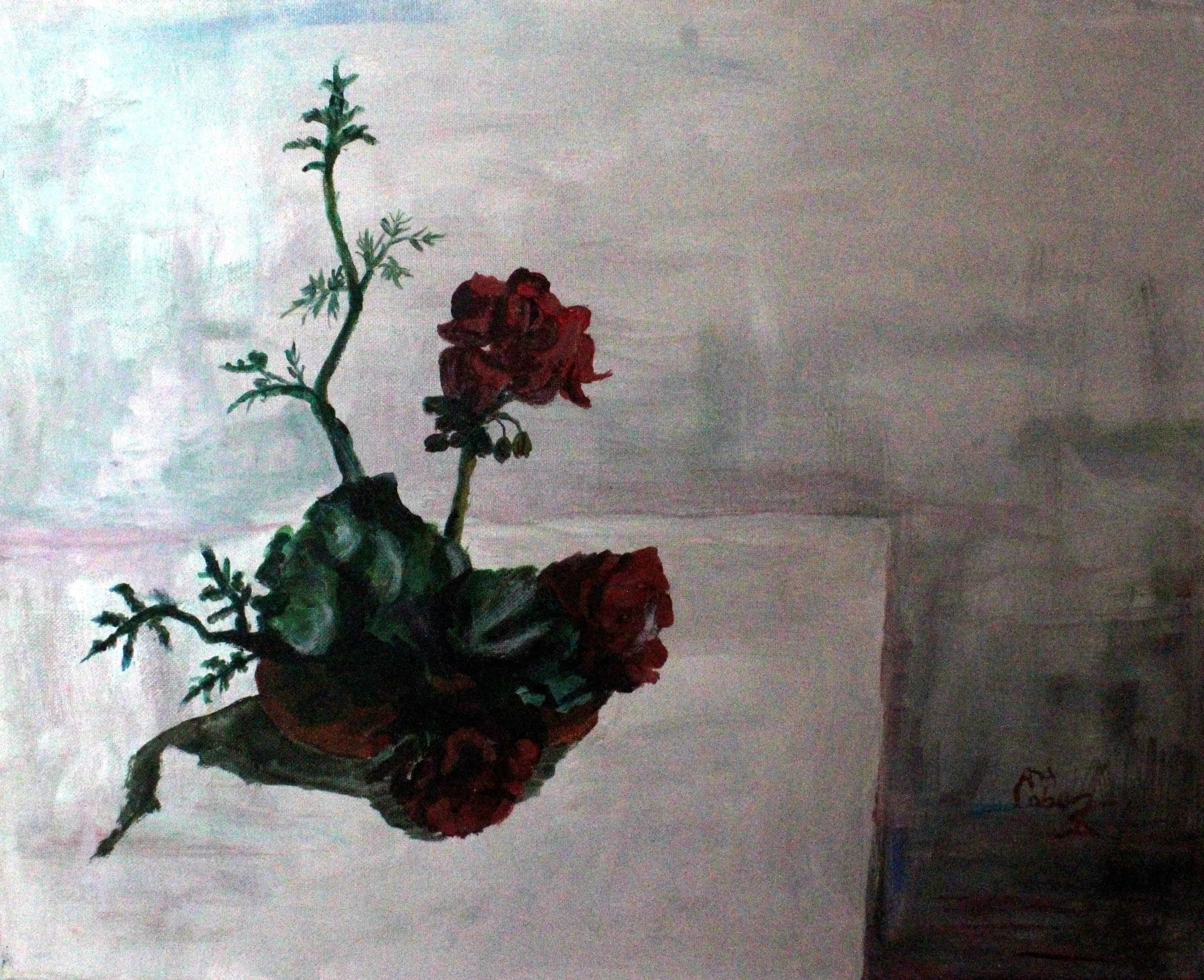 Tablou "Ikebana cu Muscate si Patrunjel"