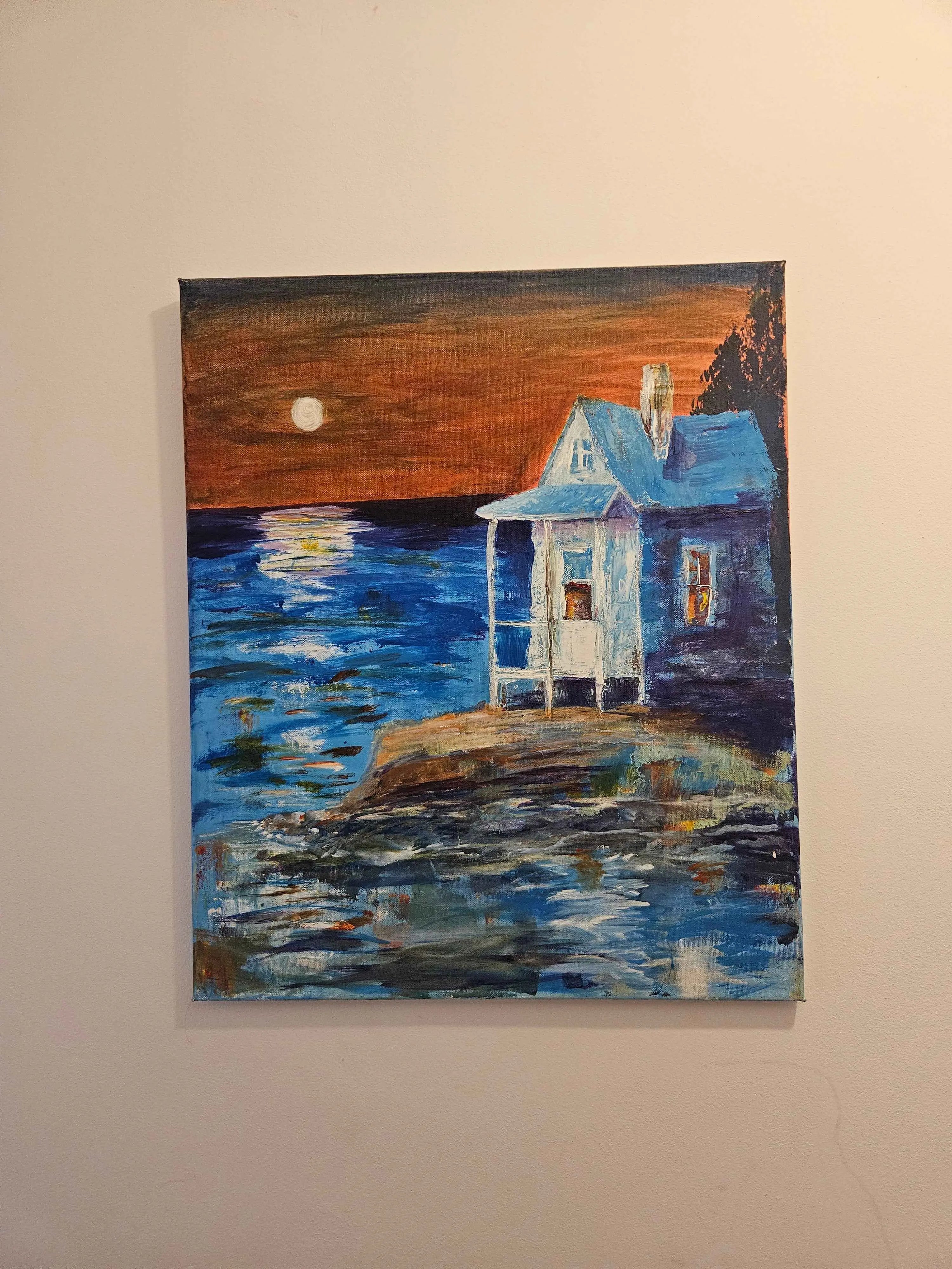 Tablou canvas pictat „Izolare”