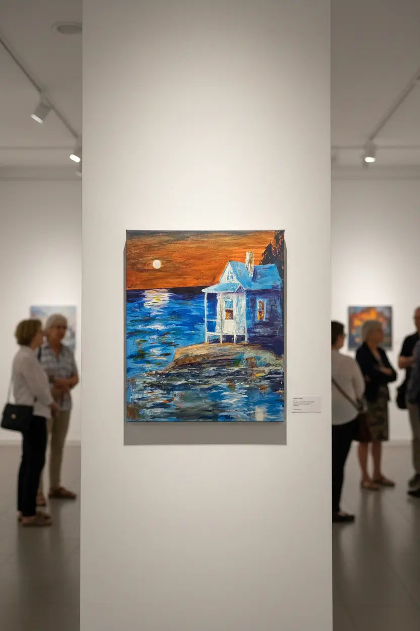 Tablou canvas pictat „Izolare”