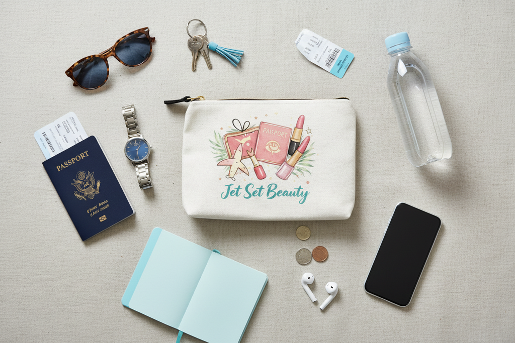 Geanta pentru farduri Jet Set Beauty