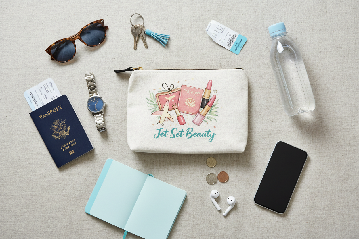 Geanta pentru farduri Jet Set Beauty