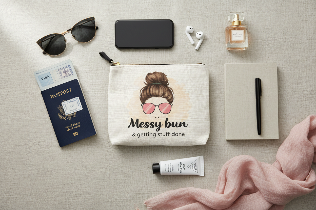 Geanta pentru farduri Messy Bun